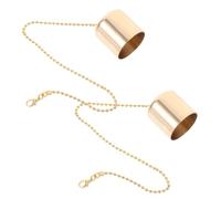 KALLORY 2pcs Candle Snuffer Caps Candle Fire Extinguisher Snuffer Brass Prevents Wick Smoldering Decorative Accessory for Home Use