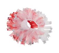 KALLORY 2pcs Dog Wedding Tutu Collar for Small Dogs, Elegant Tulle Pet Costume Flexible Fitting and Comfortable Fit, for Birthday and Holiday Party Dress