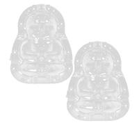 KALLORY 2pcs Ginseng Mold Transparent Shaping Molds Fruit Buddha Shape