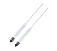 KALLORY 2pcs Glass Hydrometer Float Meter for Water and Sea Water, Glass Densitometer with Floating Design and Automatic Temperature Salinity Testing, for Fish Tank Raising