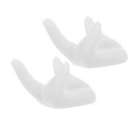 KALLORY 2pcs Hand-shaped Resin Crystal Ball Stands for Spheres Unique Handmade Smooth Finish Holders for Gemstone Decor Sphere Display Risers for Home and Office