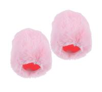KALLORY 2pcs Microphone Soft Covers Compatible with Sennheiser Mk4 Mk8, Artificial Wool Plush Windscreens with Close Fit and Easy to Carry Design for Ktv and News Interviews
