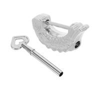 KALLORY 2pcs Mini Fish Shape Vintage Padlock Set with Keys, Metal Antique Luggage Locks for Suitcase, Backpack Security, Cabinet, Diary and Travel Bag Lock