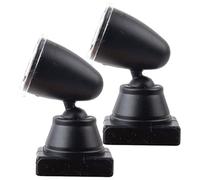 KALLORY 2pcs Miniature Luminous Signal Light Model for Railroad Scenes, Sand Table Building Material Plastic and Metal, Safe for Playing, 1/87 Scale for Mini House Scene Models