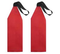 KALLORY 2pcs Red Kayak Safety Flag for Boat and Yacht Outdoor DIY Travel | Oxford Cloth Construction, Warning Travel Marker, Suitable for Boat and Yacht Use, Red Color