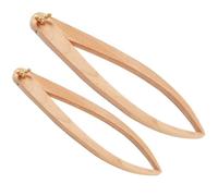 KALLORY 2pcs Wooden Calipers for Measuring Thicknesses and Transferring Measurements, Clay Craft External Calipers Suitable for Sculpture and Modeling, Pottery Accessories Tool