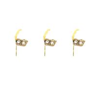KALLORY 3pcs Handheld with Shiny Sequins and Pattern Carnival Face Masks for Mardi Gras Cosplay Prom Fancy Dress Party Accessories