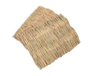 KALLORY 3pcs Mats for Hamsters and Chinchillas, Lightweight Odourless Bunny Grass Mats, for Placing inside Or at The Bottom of The Cage for Exploring and Comfort