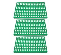 KALLORY 3pcs Plastic Rabbit Cage Floor Mats round Holes for Easy Waste Cleanup and Anti-bite Protection Suitable for Indoor and Outdoor Bunny Cages