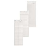 KALLORY 3pcs Super Long Paper Notepads for Students, Multi-purpose Pocket Notebooks with Convenient Carrying Design, for Putting into Backpack and Time Management
