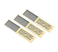 KALLORY 3pcs USB Disk Case Set in Beige Zinc Alloy Smooth Hand Feel and Unique Delicate Design, Lightweight and Easy to Carry Protective Shells for Everyday Data Storage