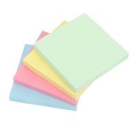 KALLORY 400 Sheets Notepad Post Notepads Square Minimalist Adhesive Backing Tearable Blank Writing Pads for Office Personal Use Vibrant Colors Paper