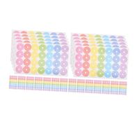 KALLORY 40sheets Self-Adhesive Hole Reinforcement Stickers Colorful Paper Protectors for Loose-Leaf Binders Hole Punch Reinforcers for Office Supplies Projects and Scrapbooking