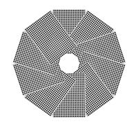 KALLORY 4500pcs Round Label Stickers Black Paper Dot Stickers with No Residue Adhesive 6mm Diameter for Office and School Use, 10 Sheets of 450pcs Each