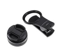 KALLORY 4k HD 37mm Phone Macro Lens Clip-on 15x Magnification Black Smartphone Camera Lens for Mobile Photography and Close-up Shots