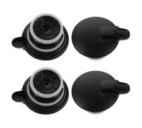 KALLORY 4Pcs Black Coffee Pot Lid Replacement Heatproof Carafe Caps Compatible with Thermal Coffee Makers for Home Office Travel