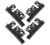 KALLORY 4pcs Car Radio Dash Bezel Installation Kit, Double Din Stereo Side Trim Brackets Compatible with Toyota Corolla and Previa, Car Audio Mounting Frame Kit for Vehicle Dash