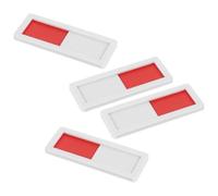 KALLORY 4pcs Do Not Disturb Door Signs Slider 3x7cm White Privacy Occupied and Vacant Indicator for Office Hotel Bathroom Room Use