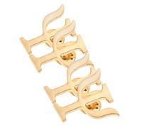 KALLORY 4pcs Elegant Psychologists Coat Lapel Pins in Golden Alloy, Decorative and Versatile Brooch Pins for Women, for Occasion Or School Accessories