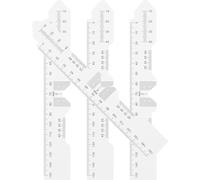 KALLORY 4pcs Portable Pupil Distance Ruler Eye Distance Measurement Tool Lightweight Pvc Material Userfriendly Design for On-the-go Measurements and Eye Care
