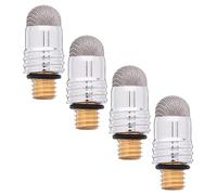 KALLORY 4pcs Replacement Mesh Fabric Tips Capacitive Pen Tip for Stylus Pen Architects Engineers Precision Input Universal Compatibility Navigation Sketching Silver M5 0.68x0.24x0.19in