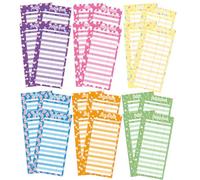 KALLORY 50 Sheets Budget Sheets Expense Tracker Cards, Paper, Creative Design, Cash Binder Refills for Expense Tracking and Budget Management at Home and Travel Random Color