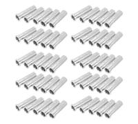 KALLORY 50pcs Aluminum Hunting Arrow Inserts for 6.2mm Id Shafts, Archery Accessory with Precision Fit and Quick Installation for Target Practice and Shaft Building