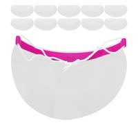 KALLORY 50pcs Green Pet Eye Shield for Hair Cutting and Dyeing, Protective Face Visor Preventing Hair Clippings and Debris, Suitable for Stylists and Customers in Salon or Home Use