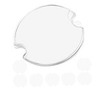KALLORY 50pcs round Plastic Ring Display Holder and Jewelry Display Tray for Earrings Improving Effectiveness and Easy to Carry for Exhibitions and Malls