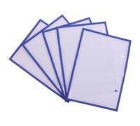 KALLORY 5pcs A4 Magnetic Document Holder with Plastic Sleeve, Reusable Magnetic Sheet Holder for Whiteboard and Visual Management Board Sleeves, Wall Mount Design for Files and Office