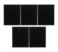 KALLORY 5pcs Anodized Aluminum Sheet Blanks For Engraving - Black Engravable Metal Plates For Blank Office Signs Door Panel Name Plates Or Decorative Wall Signs 10x8 Inch
