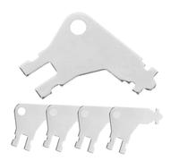 KALLORY 5pcs Universal Toilet Paper Dispenser for Dispenser Roll Metal Replacement Key Keyring