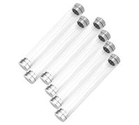 KALLORY 6pcs Acrylic Ballpoint Pen Cases Cylinder Pencil Storage Boxes Pen Display Organizers Suitable for Desk and Classroom Stationery Storage