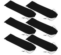 KALLORY 6pcs Curling Iron Bag Travel Bag Flannelette Easy to Carry Secure Storage for Hair Tools Friends Loved One Outdoor Use