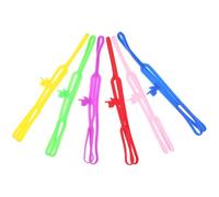 KALLORY 6pcs Silicone Bookmarks Set, Colorful Portable Page Markers with Red Yellow Green Blue Purple Pink, Eco-Friendly Reading Accessories for Office and School Use