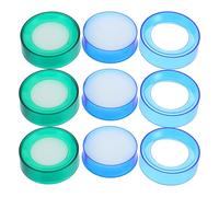 KALLORY 6pcs Sponge Finger Moistener for Counting Money, Random Color Wet Fingertip Sponge Pads, Office Cashier Finger Wetting Tool for Paper Handling and Sorting