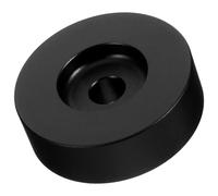 KALLORY 7-inch Vinyl Record Adapter for Turntable, Black Large Hole 45 Revolutions Per Minute Disc Converter with Record Player Stabilizer for Home Audio Vinyl Accessories