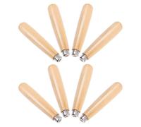 KALLORY 8pcs 3mm Id Wood File Handles Replacement Grip Set for Woodworking Tools Home Improvement Crafting Accessories