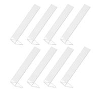 KALLORY 8pcs Acrylic Hair Clip Organizer Display Stand L-shaped Hairpin Holder Elegant Appearance and Long Serving Life for Room