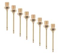 KALLORY 8pcs Copper Air Pump Needles for Football and Basketball, Multi-function Sports Ball Inflator Accessories with Leak-prevention and Compact Design, Suitable for Soccer
