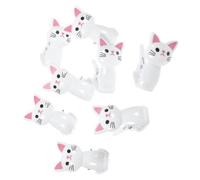 KALLORY 8pcs Cute Cat Clips Multi-Purpose Bag Sealing Clips for Food Storage Snack Bags and Office Use Airtight Seal for Freshness Kitchen Accessories
