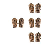 KALLORY 8pcs Medieval Armor Set with Dragon and Lion Shields Pirate Swords Knights Helmet and Hand Guards for Adults Cosplay and Halloween Costume Accessory