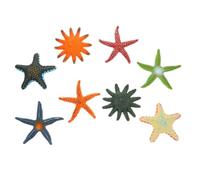 KALLORY 8pcs Ocean Animal Figurines Set with Vivid and Realistic Design, Pvc Mini Sea Creature Models for Artistic Atmosphere and Decoration, for Wedding and Arts and Crafts