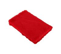 KALLORY A5 Plush Student Notebook with Lock, Journal and Organizer Features, Red Plush Material, for University and Office Use, Creative and Lovely Daily Planner Diary