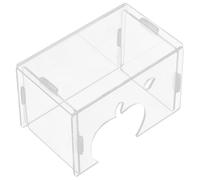 KALLORY Acrylic Hamster Hideout House with Design Multifunctional Small Animal Shelter Suitable for Gerbils and Guinea Pigs as Habitat Decor