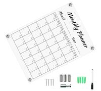 KALLORY Acrylic Hanging Memo Board for Home and Shop, Practical and Eco-Friendly Wall-Mounted Erasable Message Board with Chic Design, Light in Weight for Organising Notes