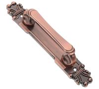 KALLORY Antique European Style Rustic Door Pull Handle Cast Iron Barn Door Handle Vintage Brass Finish Suitable for Gate Cabinet and Wardrobe Use