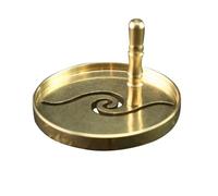 KALLORY Ash Burner Unique with Material Sturdy Hollow Copper Patterns Incense Accessory Shaping for for Home