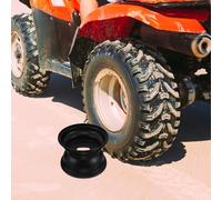 KALLORY Atv Wheel Rim with Strong Reliability and Optimal Balance Three-hole 16x8-7 Inch Black Iron Go Kart Rim for-road and Beach Use