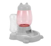 KALLORY Automatic Cat and Dog Water Dispenser with Sturdy Plastic Bowl, Stable and Antiskid Design for Mess-free Feeding, for Home Use and Small to Medium Pets